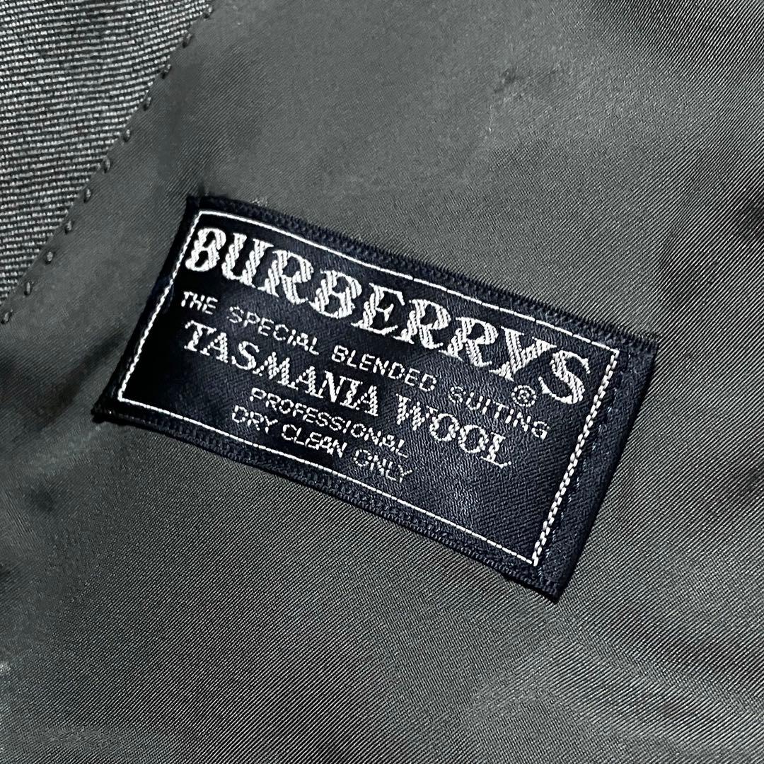 バーバリー 銀ボタン タスマニアウール ダブル セットアップ スーツ A5