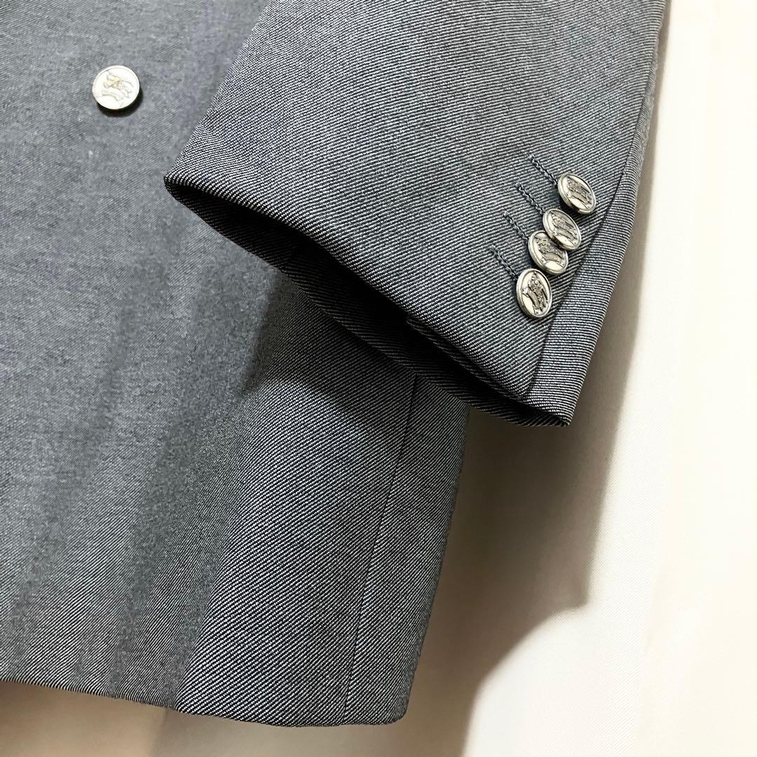 バーバリー 銀ボタン タスマニアウール ダブル セットアップ スーツ A5