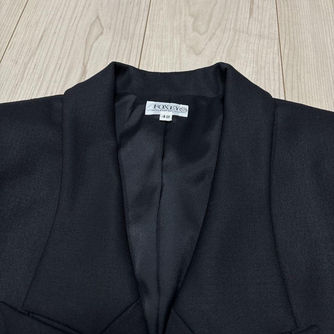 《新品》フォクシー テーラードジャケット　ダブルブレスト ウール42 定価12万