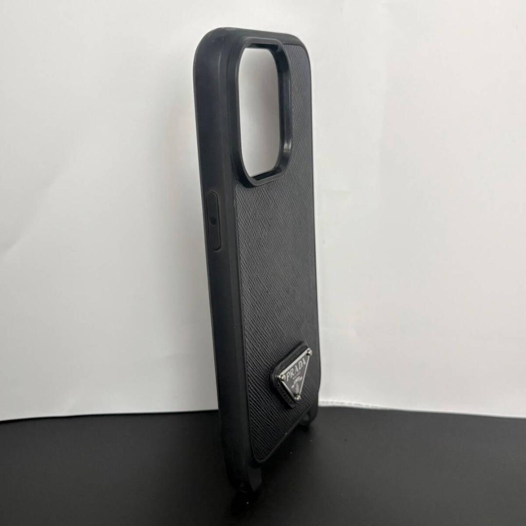 プラダ スマホショルダー スマホケース iPhone用 14PRO MAX 黒