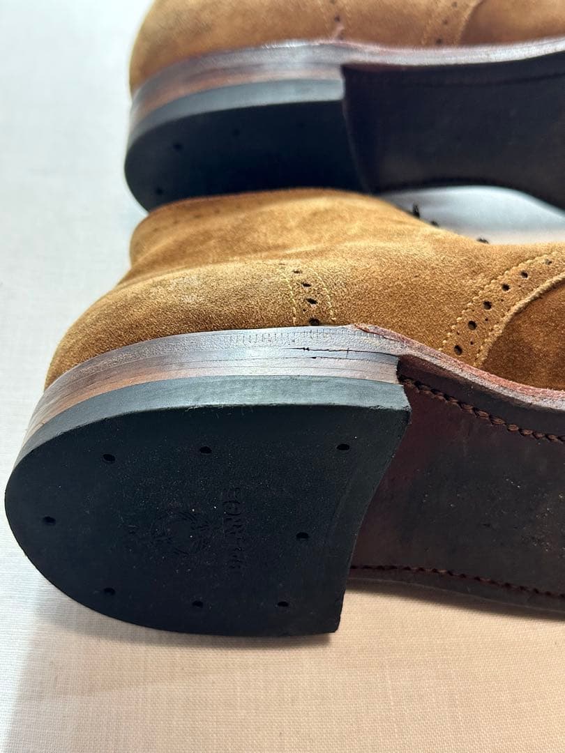 【美品良靴】ALDEN SUEDE MODIFIED BOOTS7D 41822