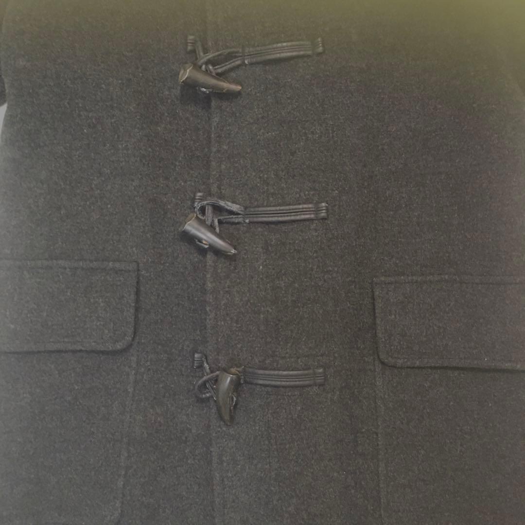 羊毛仕立て高級　BURBERRY BLACK LABEL 黒 ダッフルコート L