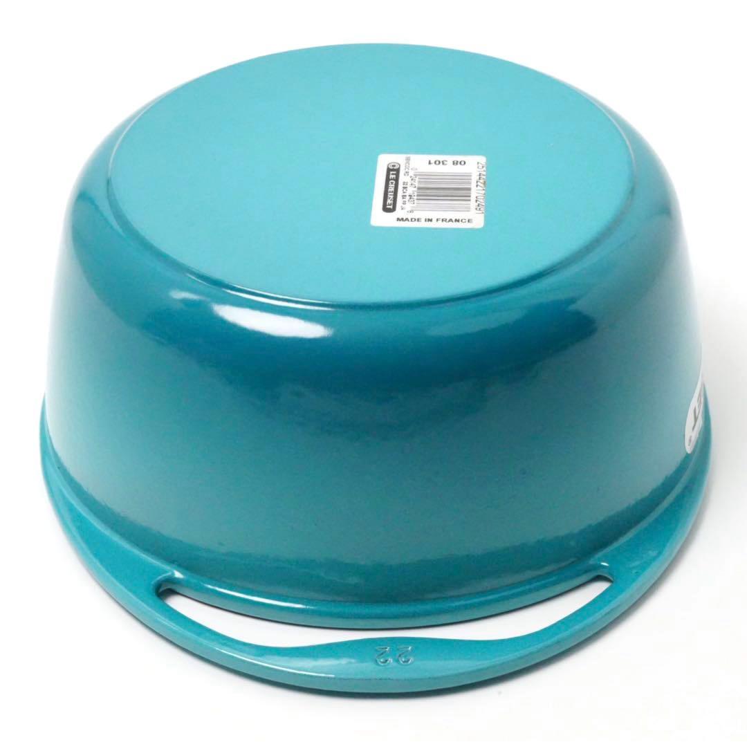 LE CREUSET　ココット センセーション　カリビアンブルー　22cm