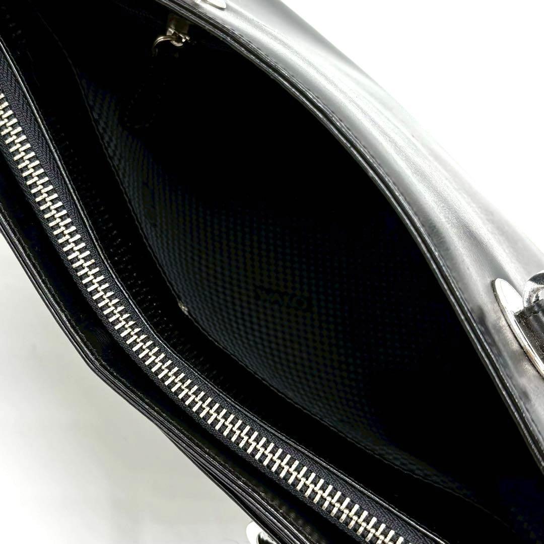 【美品】 WAKO ワコウ ハンドバッグ ブラック ハンドバッグ ロゴ