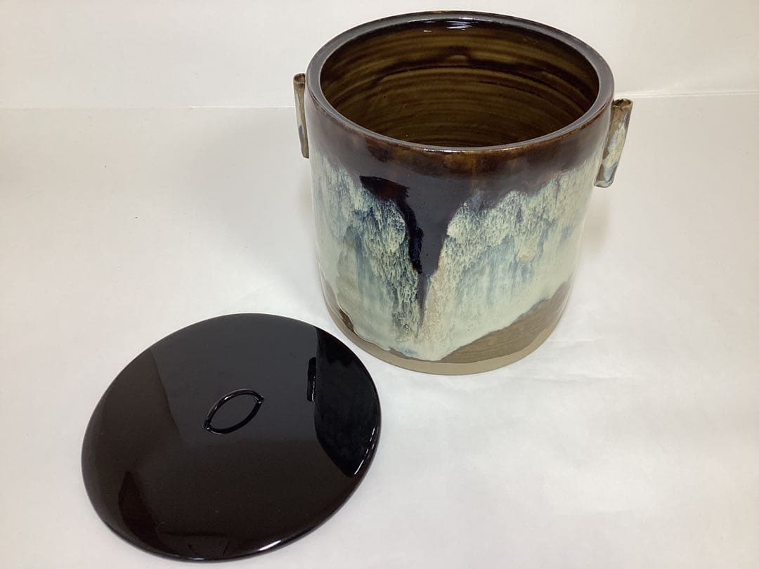 茶道具 古物品 水指 高取 亀井味楽 木箱入