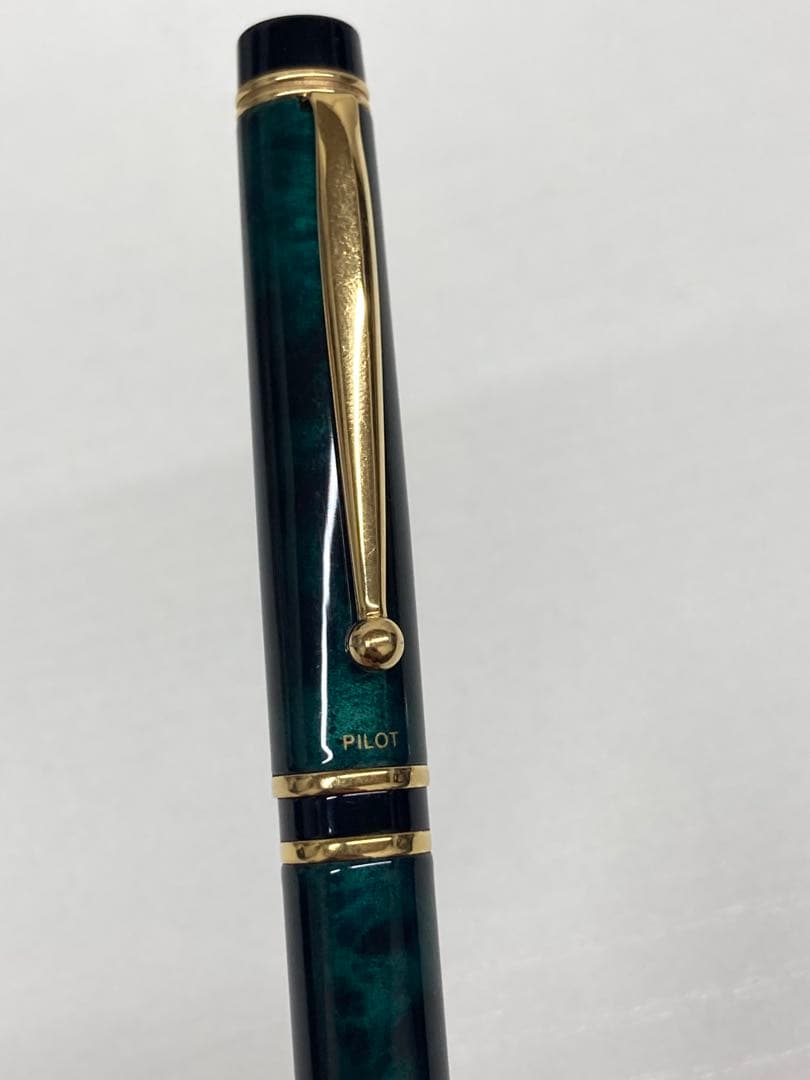 PILOT パイロット 万年筆 マーブルグリーン 14K 585 FM