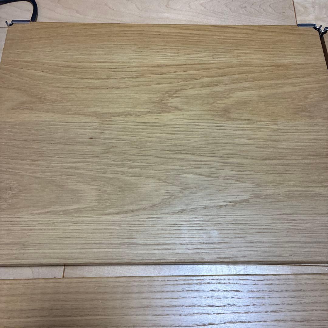 無印良品 ステンレスユニットシェルフ 追加棚4枚セット オーク材 56cm