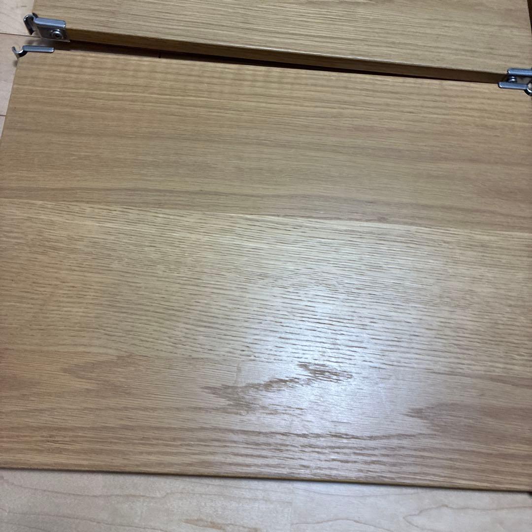 無印良品 ステンレスユニットシェルフ 追加棚4枚セット オーク材 56cm