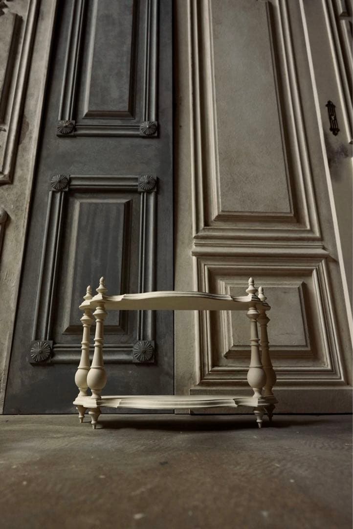 【受注製作】ナポレオンシェルフ(アイボリーホワイト)