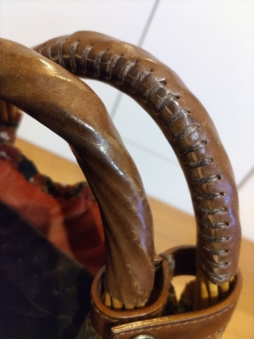 【週末限定価格】エバゴス　シェニール織り 　カゴバッグ