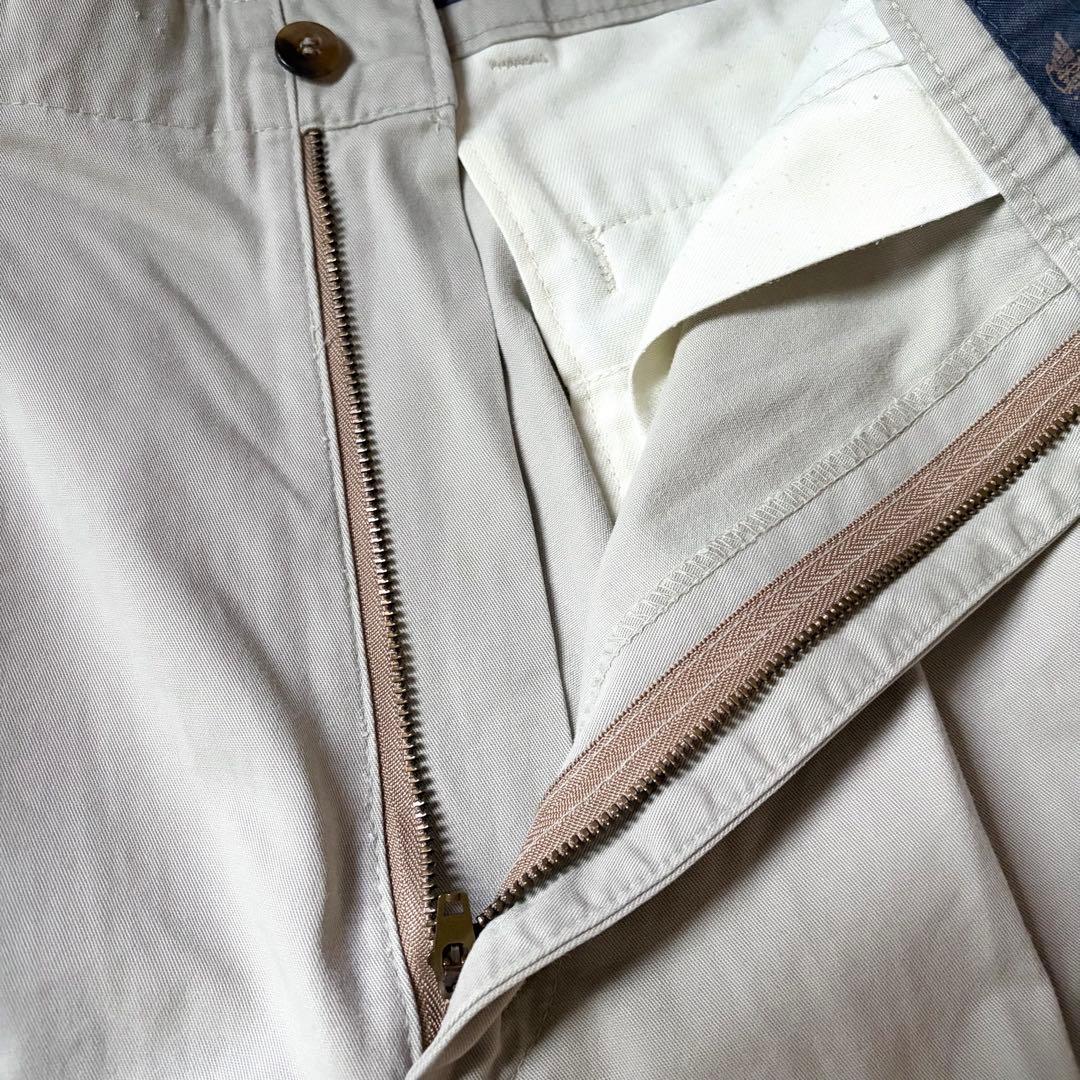 90s USA製 DOCKERS ツータックワイドチノ ヴィンテージ 白チノパン