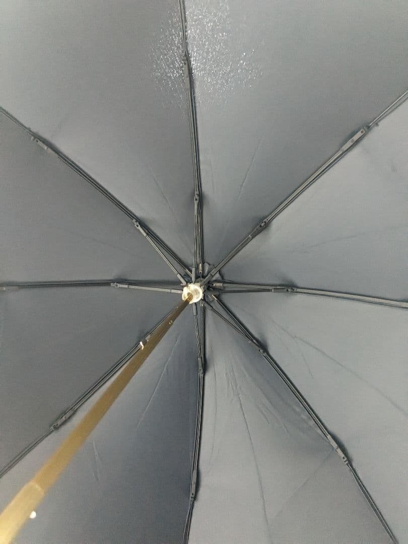 美品 日傘 セリーヌ グレー柄に白レース
