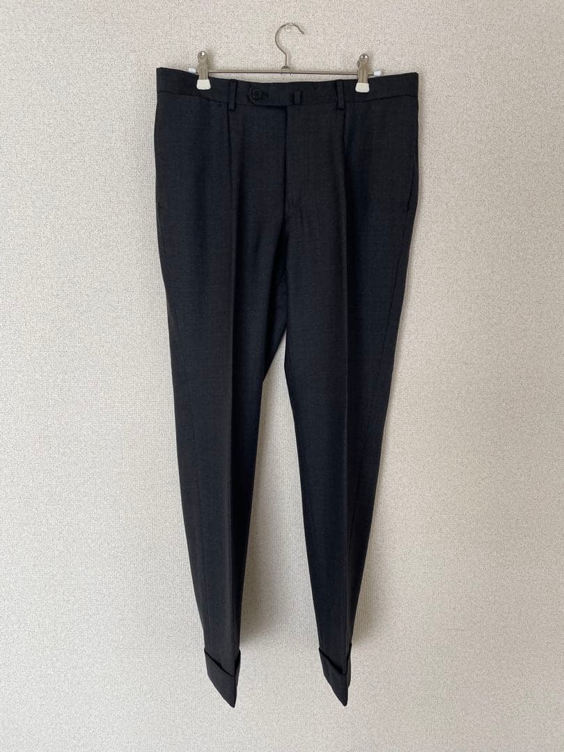 ビームスF チャコール ビジネススーツ クリーニング済 サイズ46