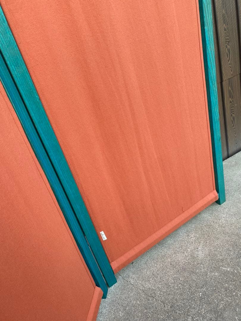 木製パーテーション 2連　天然木 間仕切り パーティション 衝立　目隠し　店舗