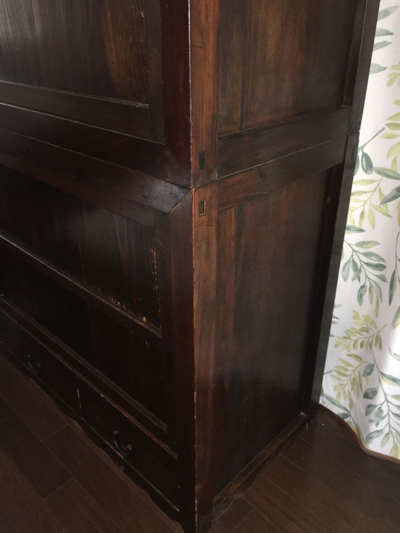 木目が美しい水屋箪笥 明治・大正期