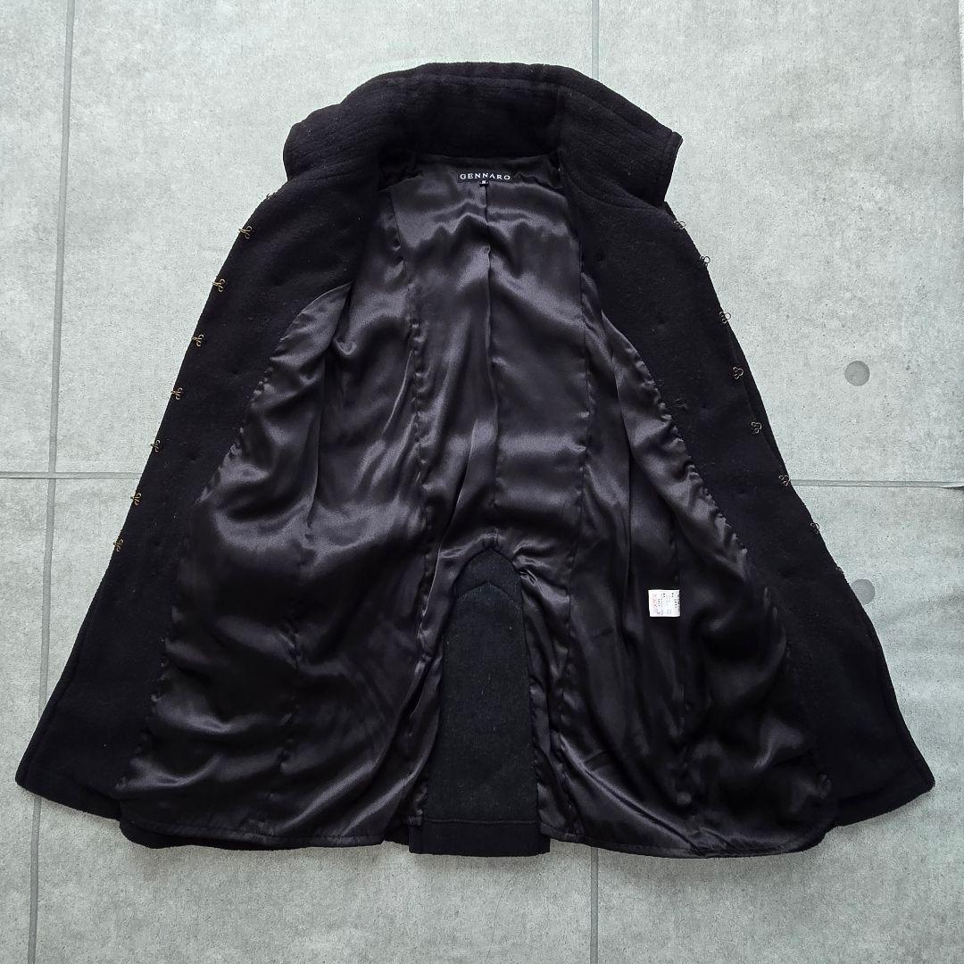 ヴィンテージ ナポレオンコート 金ボタン ブラック ウール