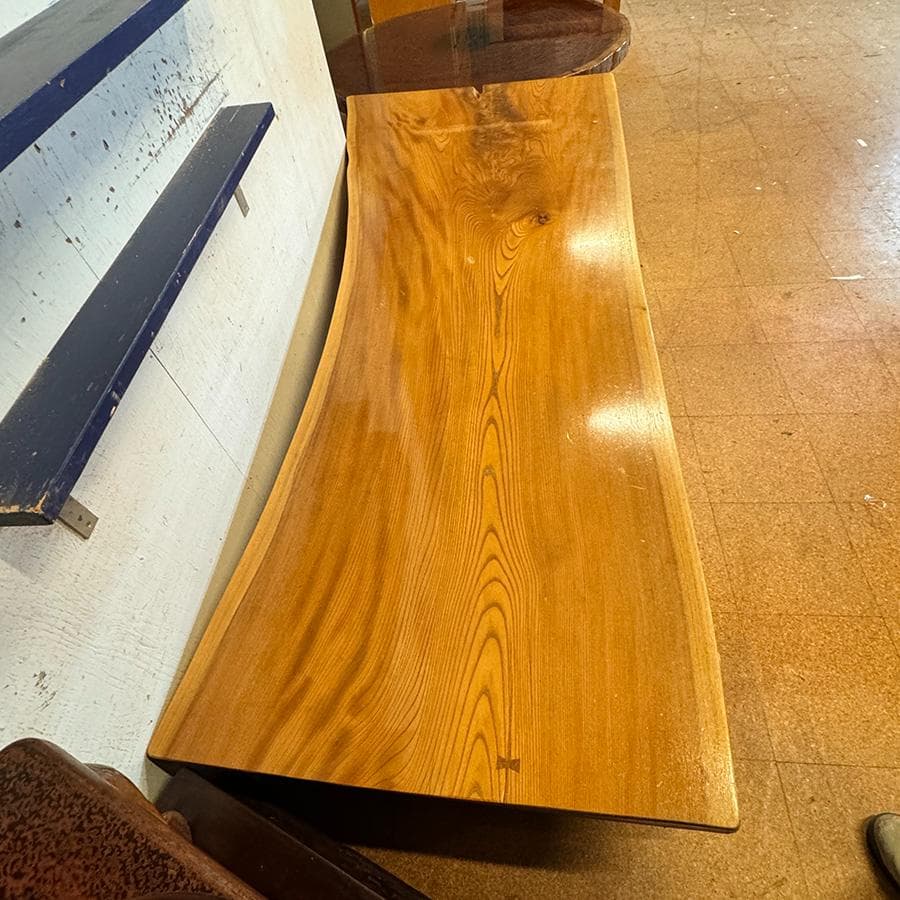 欅の一枚板ビッグサイズ ローテーブル
