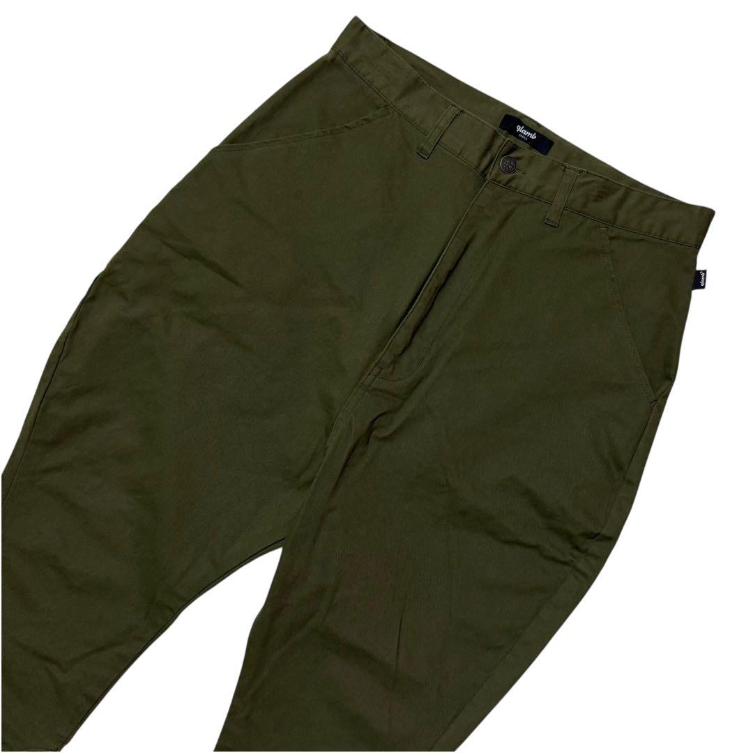 glamb 裾リブ ストレッチ ジョッパーズ サルエル パンツ カーキ S