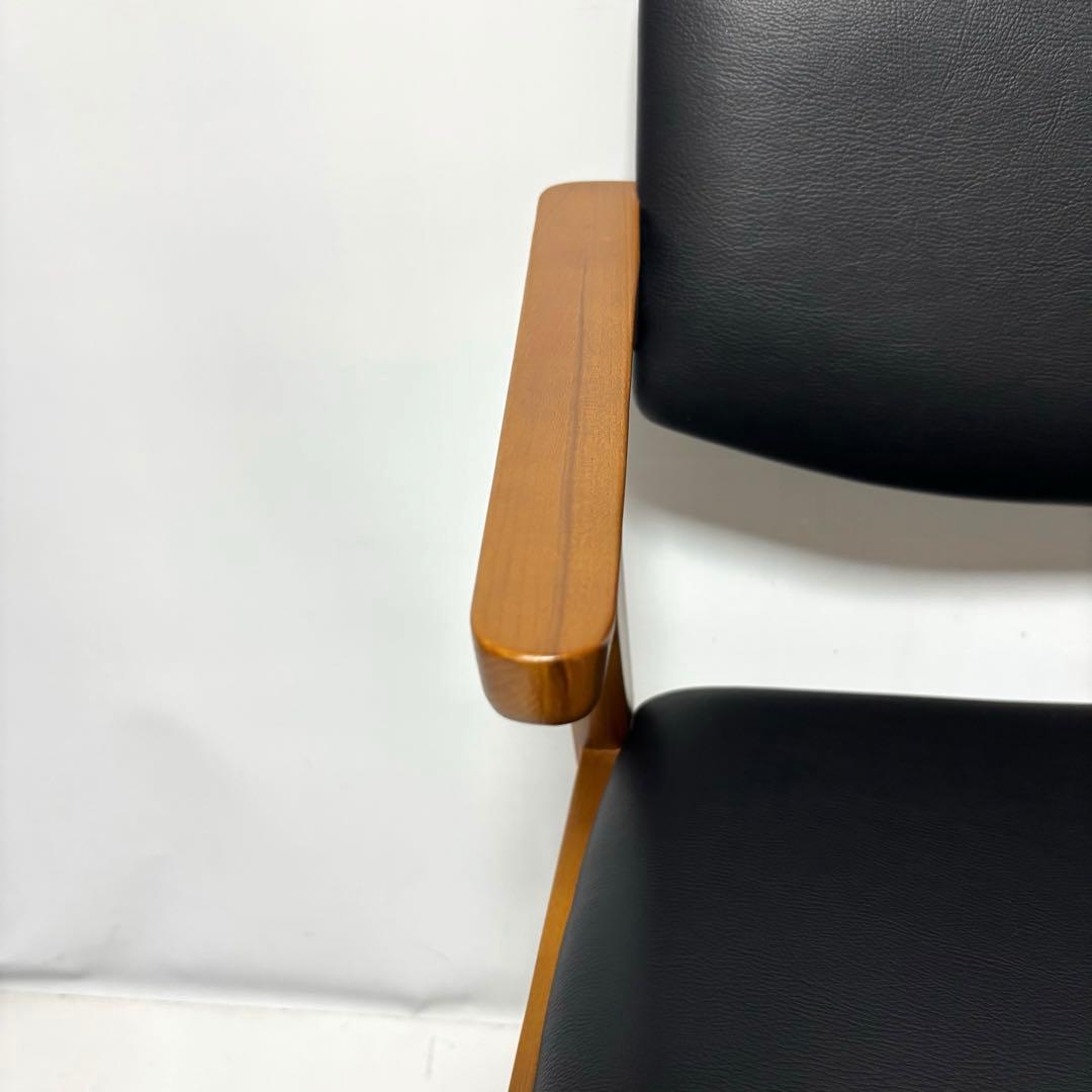 【完成品】ダイニングチェア　ブラウン×ブラック