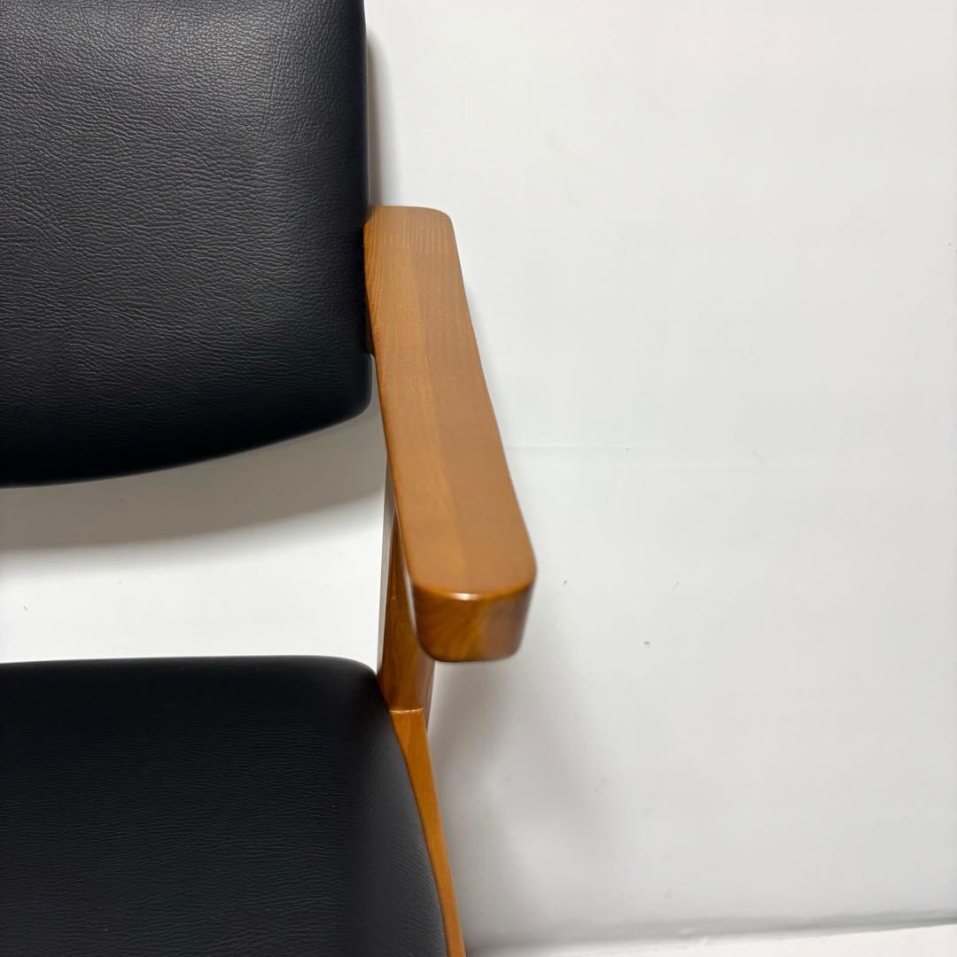 【完成品】ダイニングチェア　ブラウン×ブラック