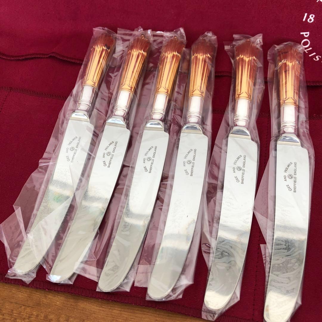 未使用　ジー＆ホルム　ナイフ＆フォーク12本　ヘリテージプレート　最高級　銀製品
