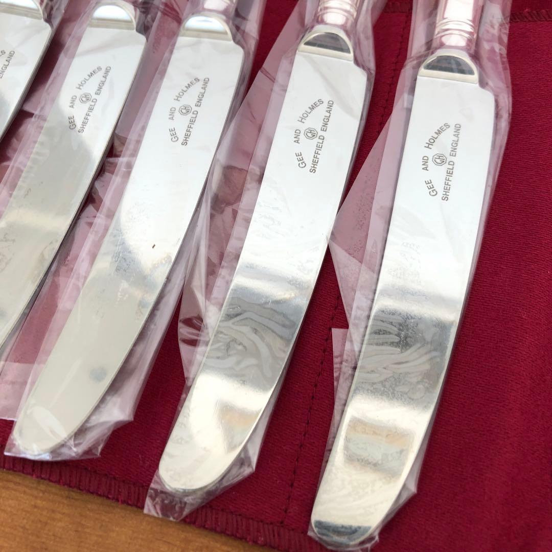 未使用　ジー＆ホルム　ナイフ＆フォーク12本　ヘリテージプレート　最高級　銀製品