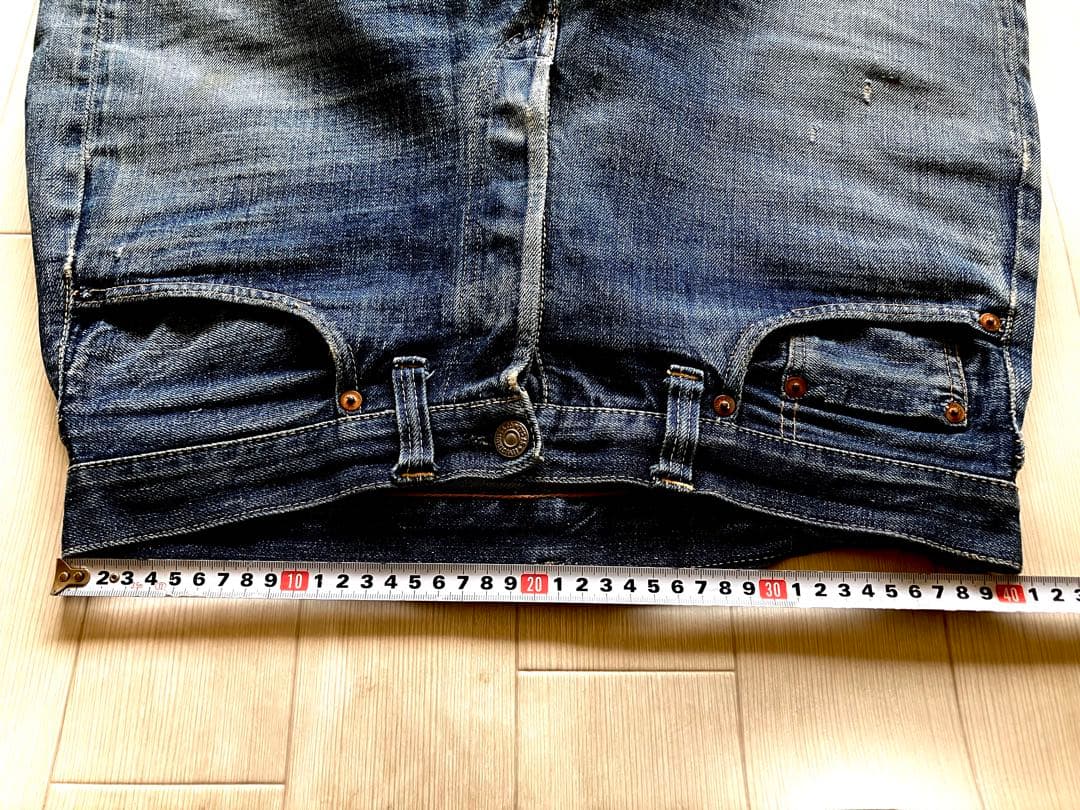 ⭐︎１１！501XX革パッチ47モデル片面タブBIGEオリジナル！