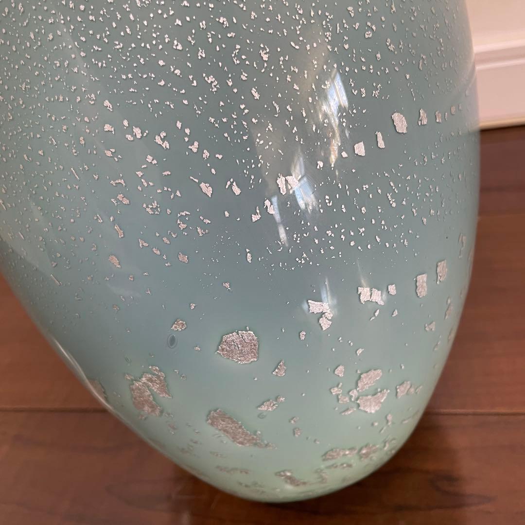 【箱付き】ガラス 花器　作家　岸本耕平