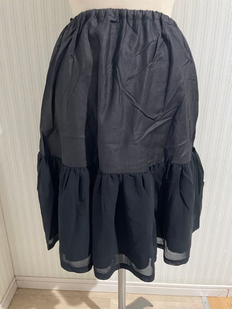 モワメームモワティエ　フォールクロスプリントロングジャンパースカート　新品