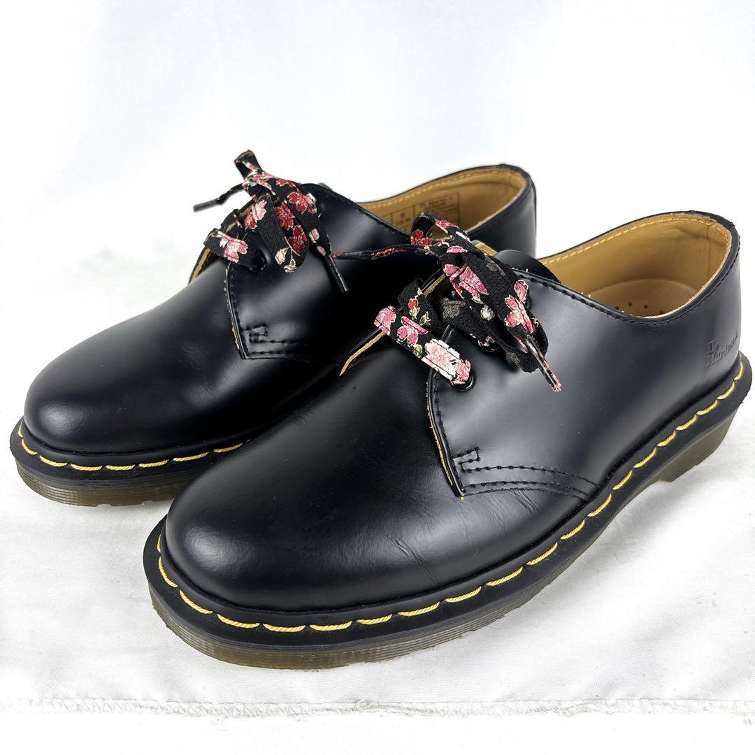 【美品】Dr.Martens ドクターマーチン 花柄シューレース付き UK5