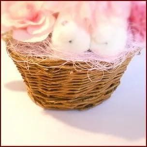 高級造花 アーティフィシャルフラワー ピンクベアアレンジ