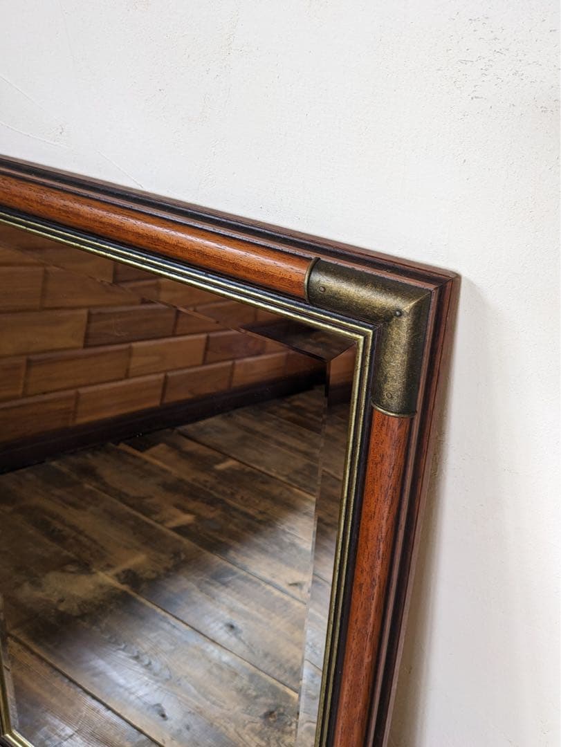 【 しまきち 】木製ヴィンテージミラー