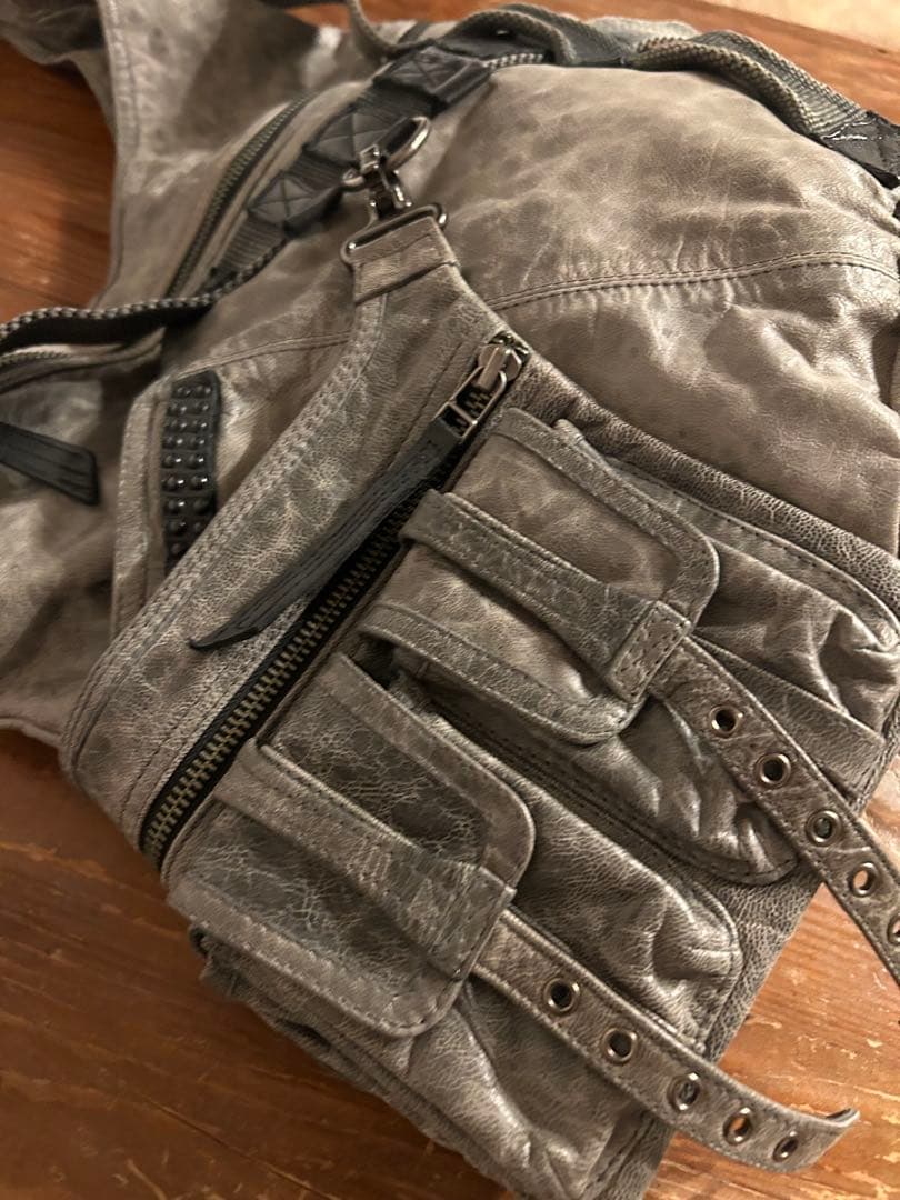 kmrii レザー　ショルダーバッグ　Y2k 初期　セパレート　ケムリ