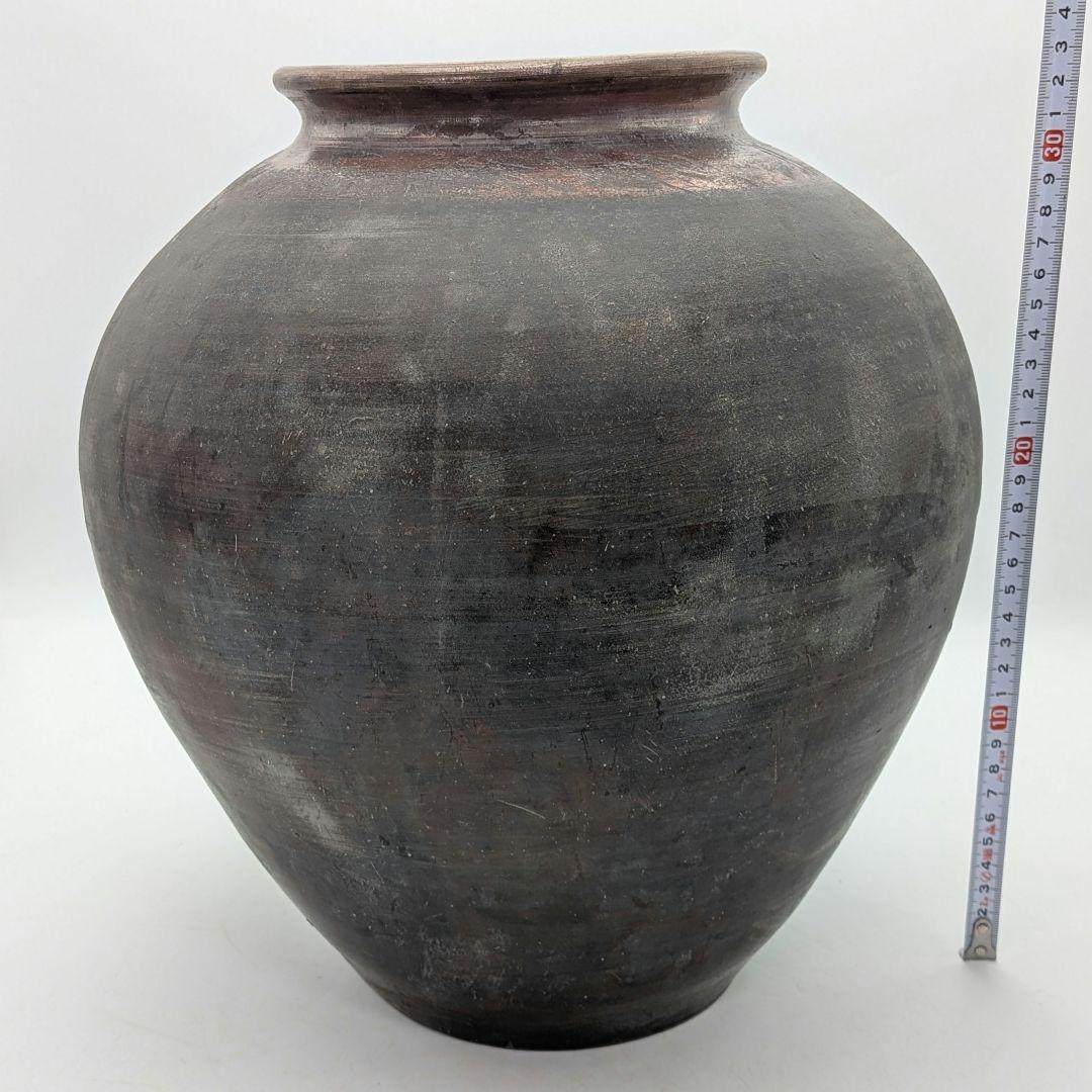 岡山県重要無形文化財 二代藤田龍峰 備前焼 大壷 大壺 つぼ 花器 花瓶 花入