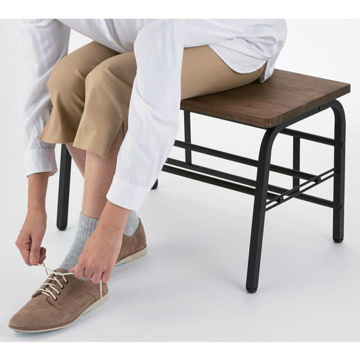 幅85 WH ラバーウッド玄関ベンチ　長椅子　いす　イス　日本製新潟県燕市