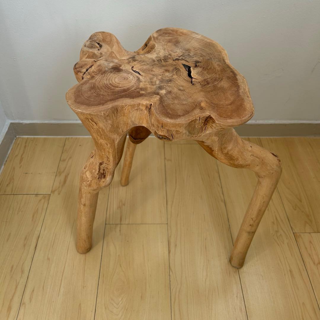 無垢材　スツール