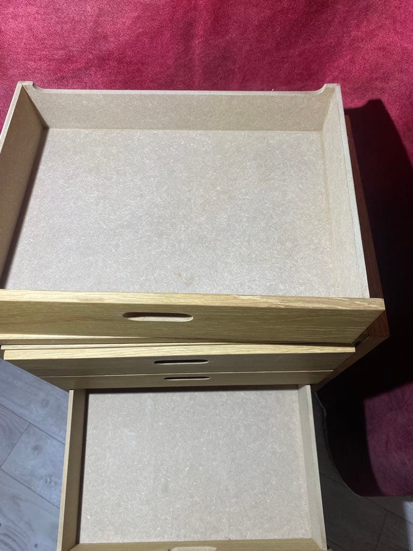 ✨大人気✨無印良品　スタッキングシェルフ　オーク　+ チェスト2個セット