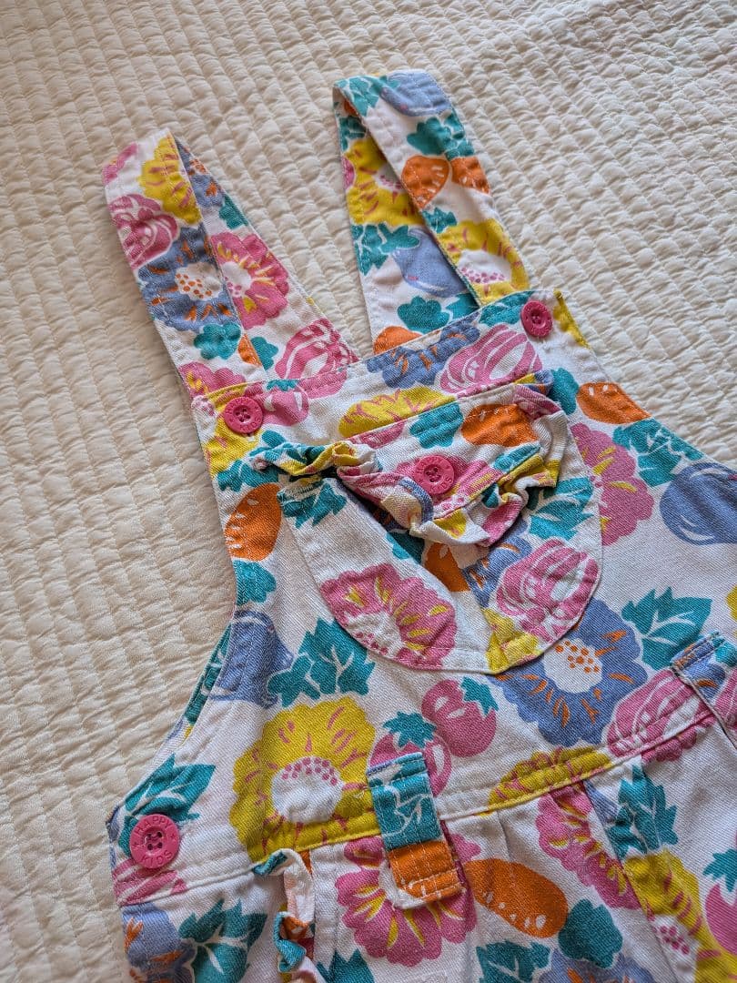 ヴィンテージ　花柄　ショートオール