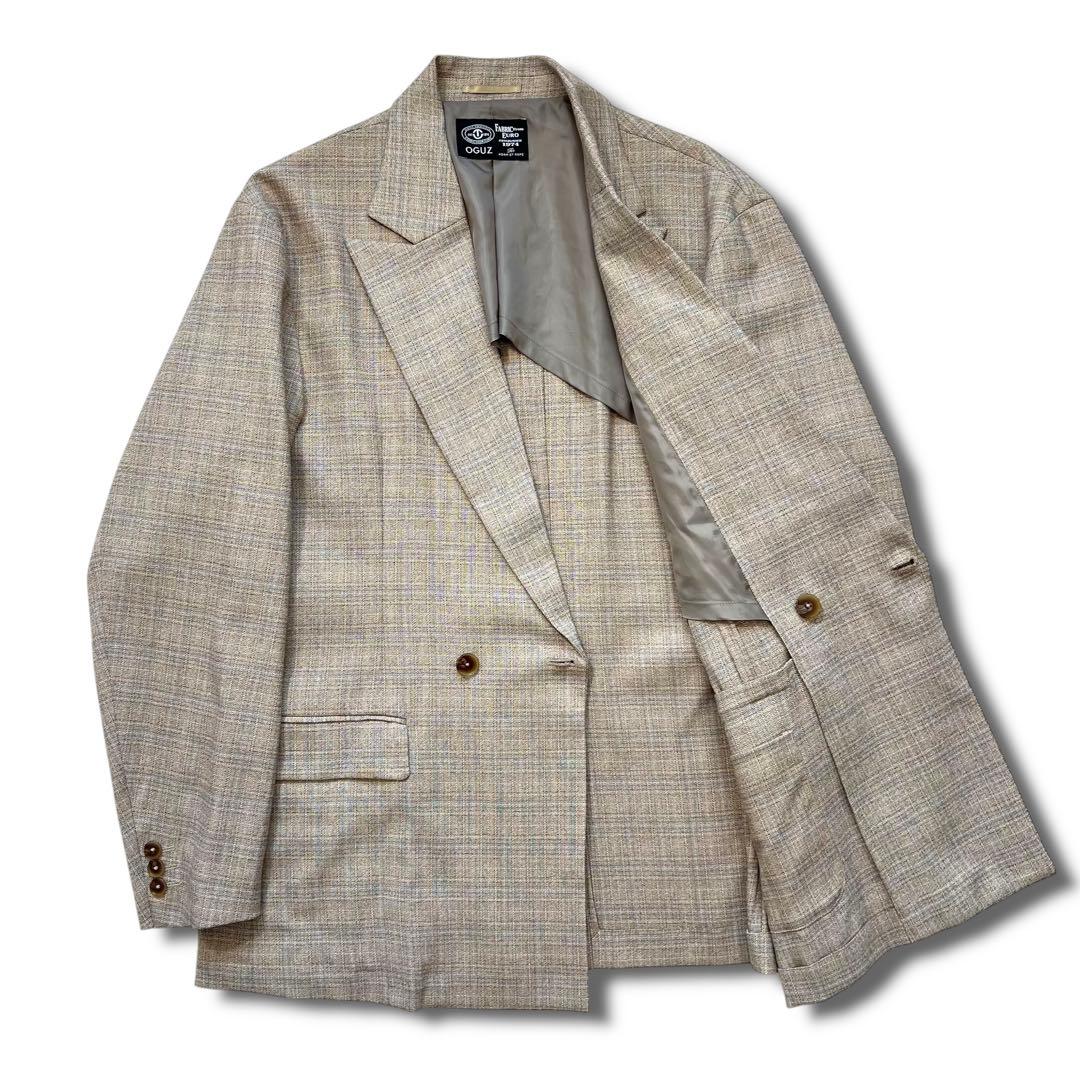 極美品 アダムエロペ × OGUZ 別注 T/R ストレッチ ルーズ スーツ M