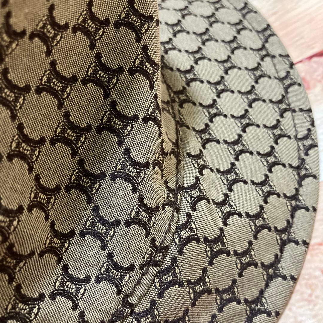 CELINE セリーヌ マカダム トリオンフ柄 バケットハット L イタリア製