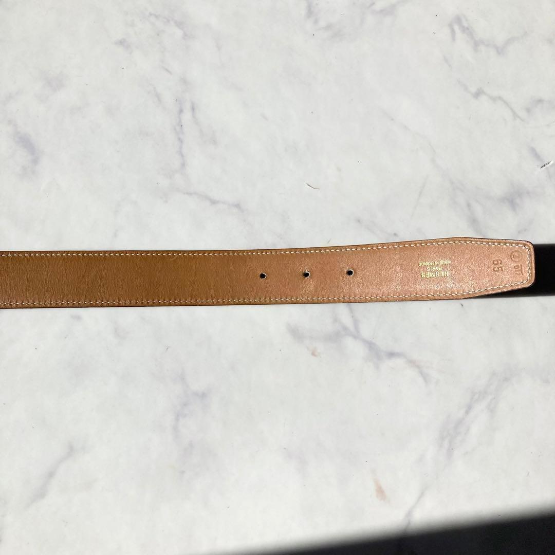 エルメス ベルト ホースビットバックル リバーシブル レザー 黒