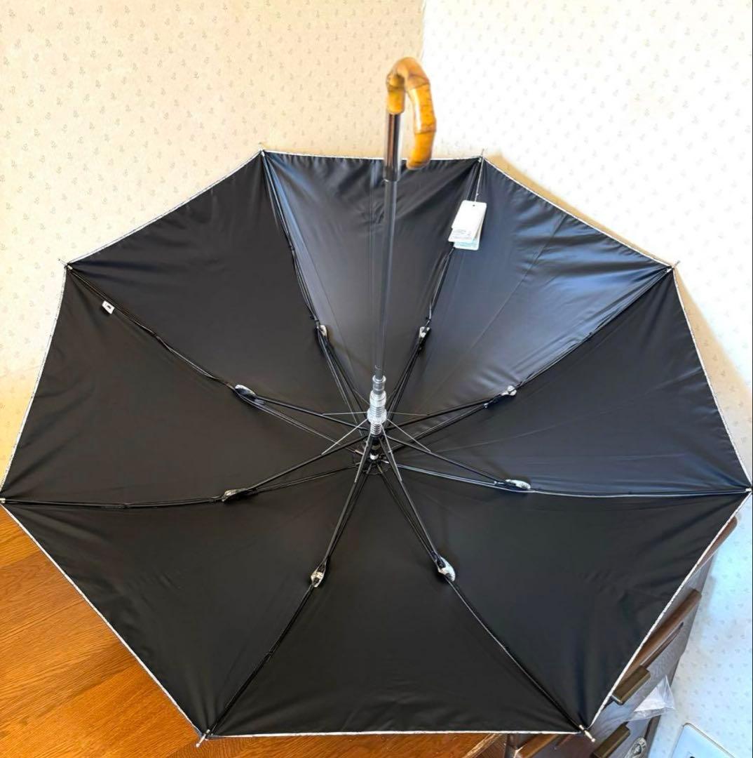 新品★サンドレス　晴雨兼用パラソル　日傘　1級遮光　遮熱　ワンタッチ　ボタニカル