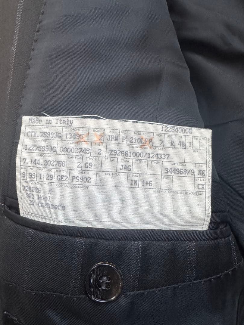 GUCCI ストライプ スーツジャケット 48