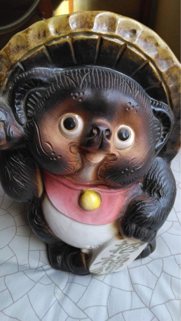 信楽焼タヌキ　置物　信楽焼　開運狸　福狸