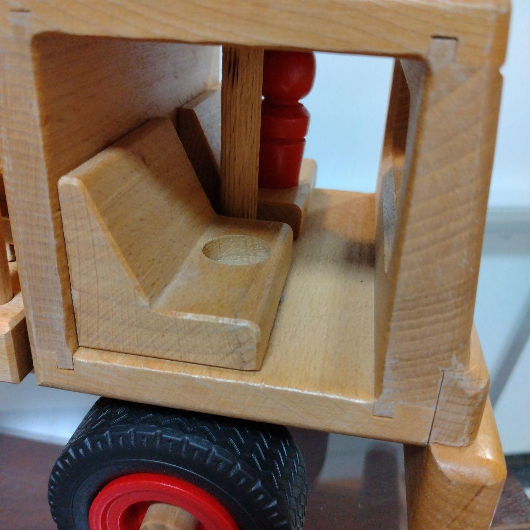 fagus ファーグス ブナの木で作られた働く車 フォークリフト トラック