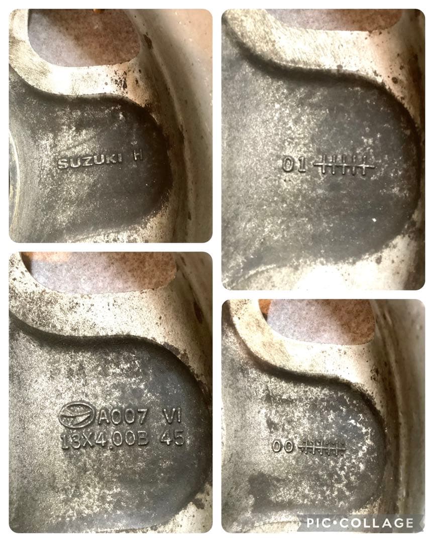 スズキ 純正 4.0J 13インチ +45 4H 100 ホイール4本 セット