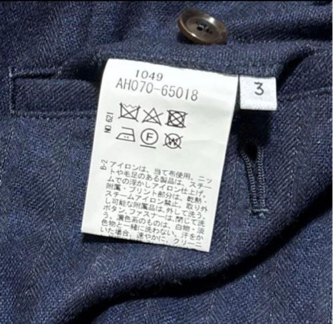 タケオキクチ　スーツ上下　Lサイズ　ネイビー ストライプ　秋冬用