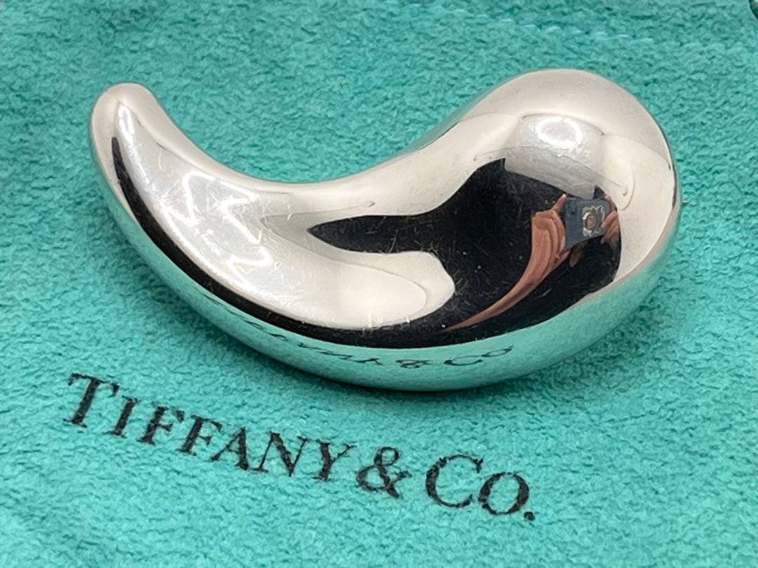 c380 希少　美品　ティファニー　ラージ　ティアドロップ　ブローチ　925