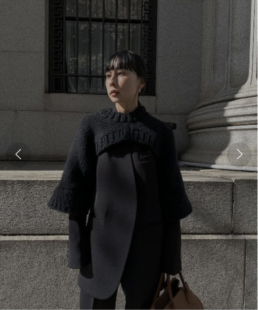 Ameri　ESSENTIAL CURVE COLLAR JACKET