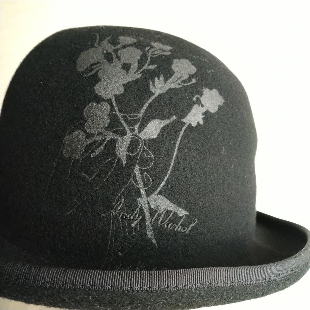 ca4la カシラ Andy Warhol コラボ 花柄 刺繍 ウールハット